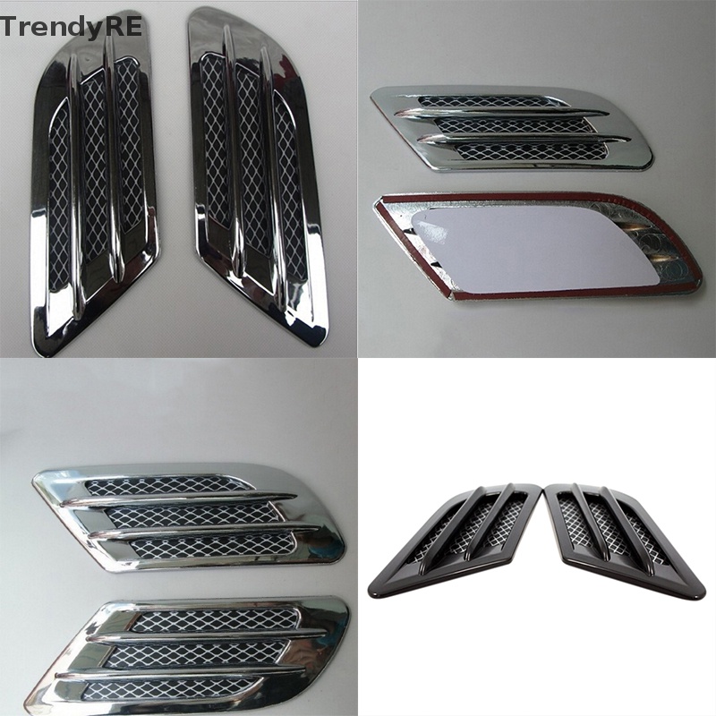 FENDER Miếng Dán Trang Trí Lỗ Thông Gió Bên Hông Xe Hơi