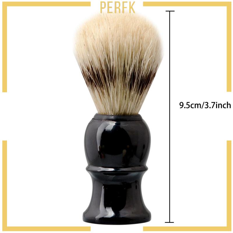 Cọ Đánh Kem Cạo Râu Tay Cầm Bằng Nhựa PP Màu Đen Cho Nam