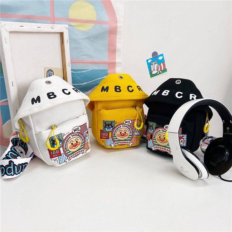 Túi Đeo Chéo Ngực Họa Tiết Anpanman Thời Trang Cho Bé Gái