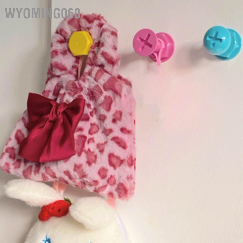 Wyoming060 3 Đầu Hút Móc Hình Dáng Dễ Thương Màu Sắc Tươi Sáng Chịu Lực Thời Trang Vít Cho Nhà Bếp Phòng Tắm