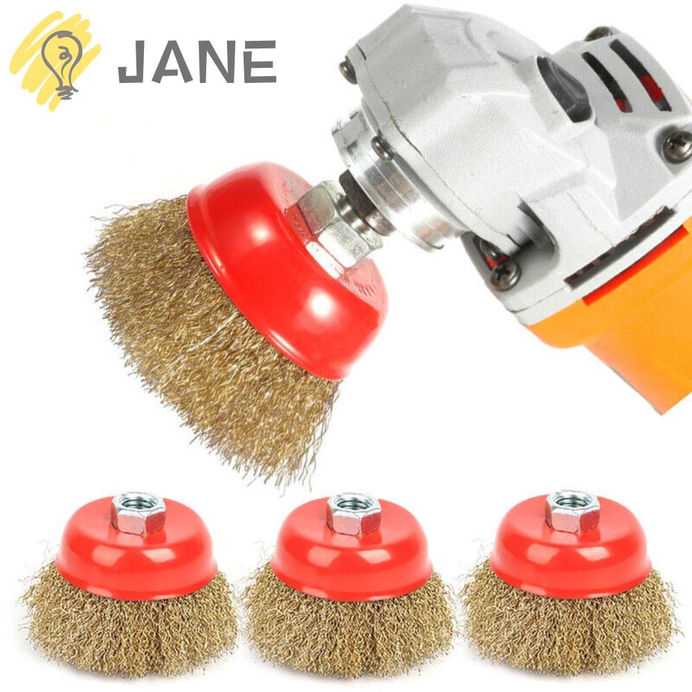 Cọ Đánh Bóng Gỗ Bằng Dây Điện 75mm 3 "M14 Tiện Dụng