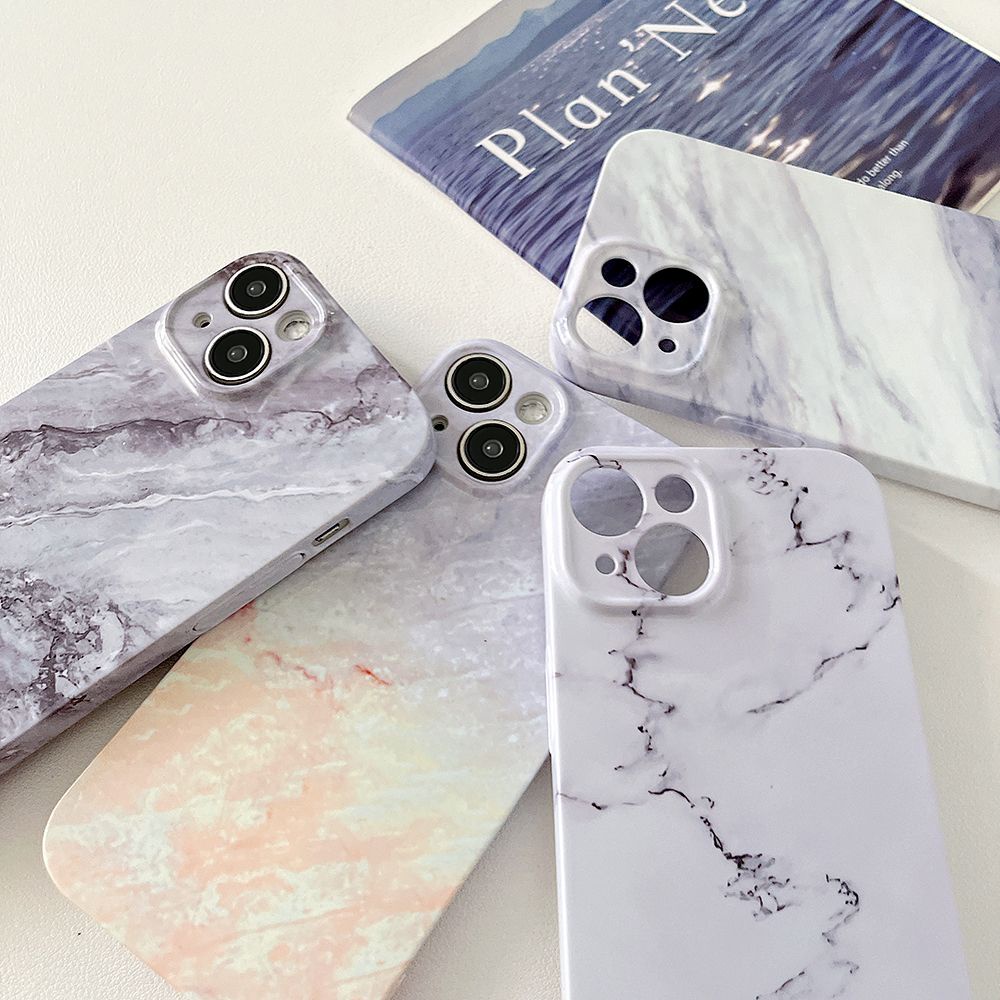 Ốp Điện Thoại TPU Chống Sốc Họa Tiết Cẩm Thạch Cho IPhone 11 14 13 12 Pro Max XR XS Max 7 8 Plus