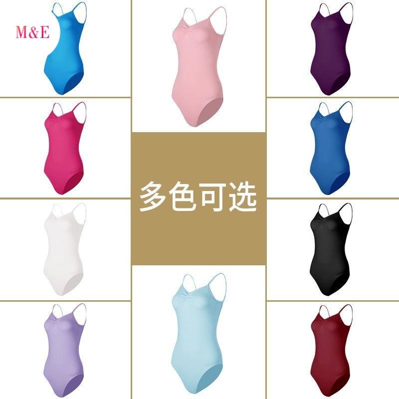 Bộ Áo Liền Quần Hai Dây Tập Múa Ba Lê / Yoga / Nhảy Múa Hình Mũi Tên Đơn Giản Cho Nữ