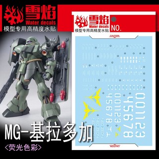 Xueyan xy water slide decal mg-144 mg geara doga
