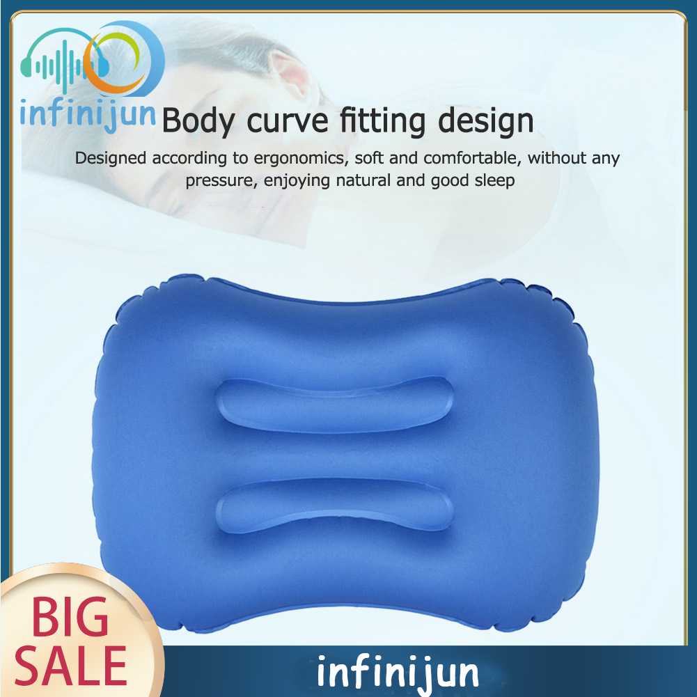 Gối Bơm Hơi Kê Eo Đa Năng Dùng Khi Đi Cắm Trại