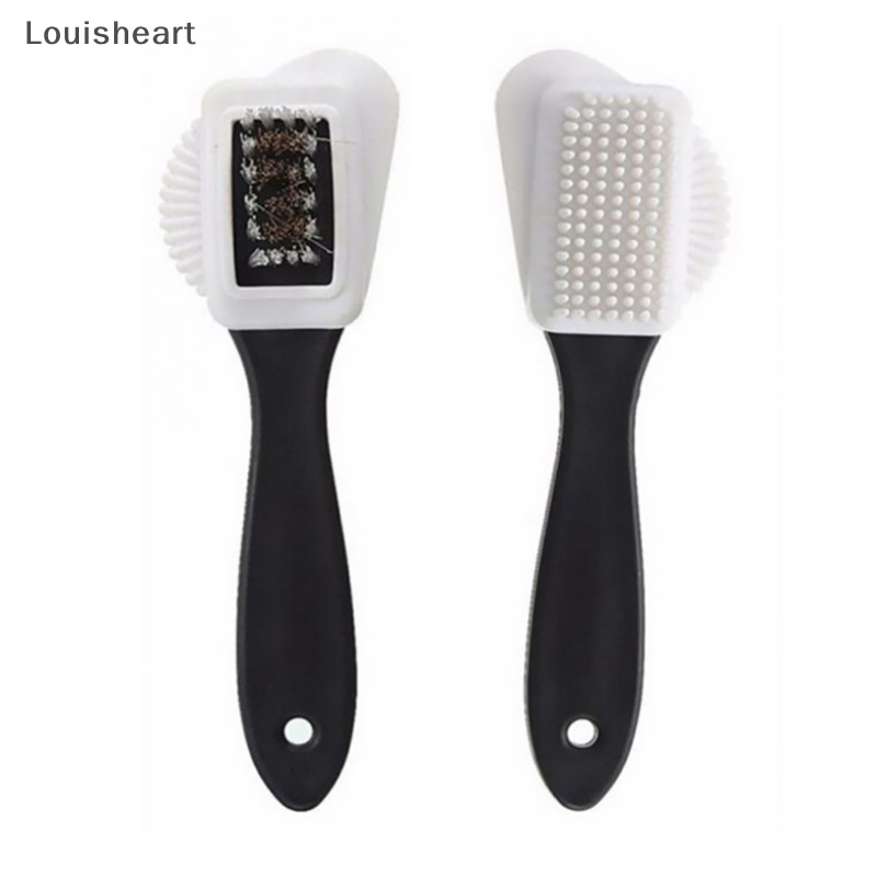 Bàn Chải Làm Sạch Giày Da / Da Nubuck 3 Mặt Louisheart TFG