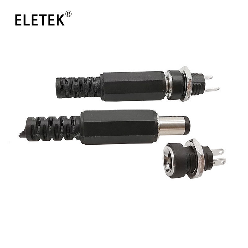 Bộ 10 Đầu Nối Nguồn DC 5.5x2.1 5.5x2.5 Female Jack Male DC-022B