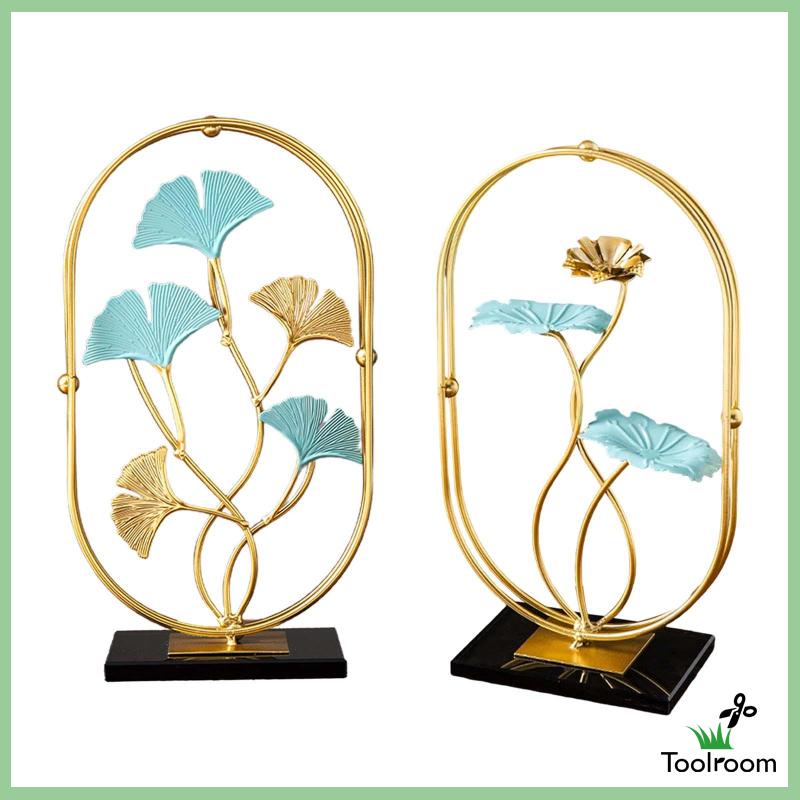 Mô Hình Chiếc Lá Bằng Kim Loại Dùng Trang Trí Bàn Cà Phê / Nhà Hàng