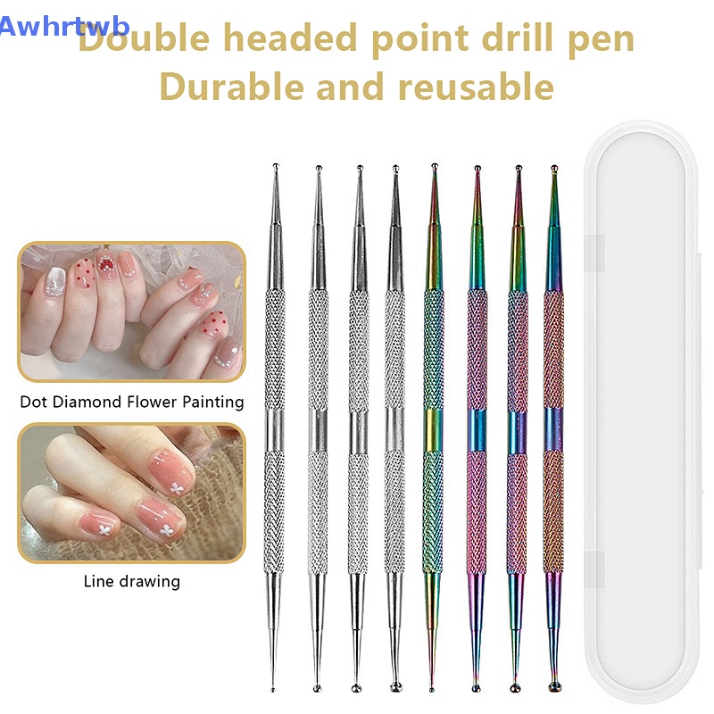 Set 4 Bút Vẽ Trang Trí Móng Tay Nghệ Thuật Thiết Kế Hai Đầu Tiện Dụng Mới