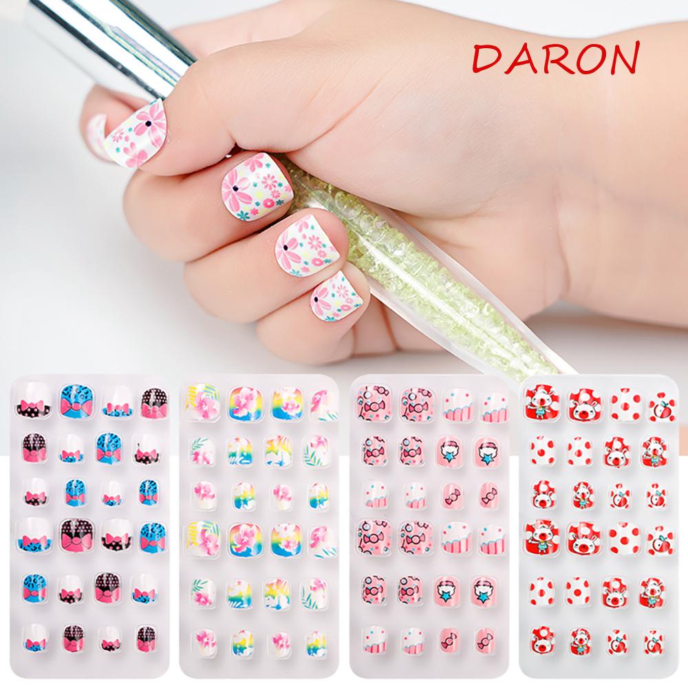 Set 24 Móng Tay Giả Tự Dính Cho Bé