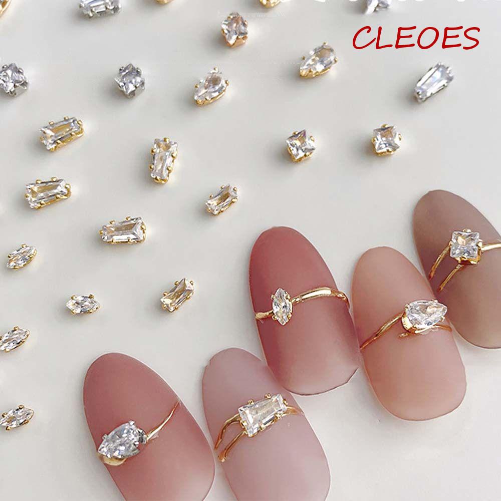 Phụ Kiện Trang Trí Móng Tay Hình Giọt Nước Lấp Lánh Charms