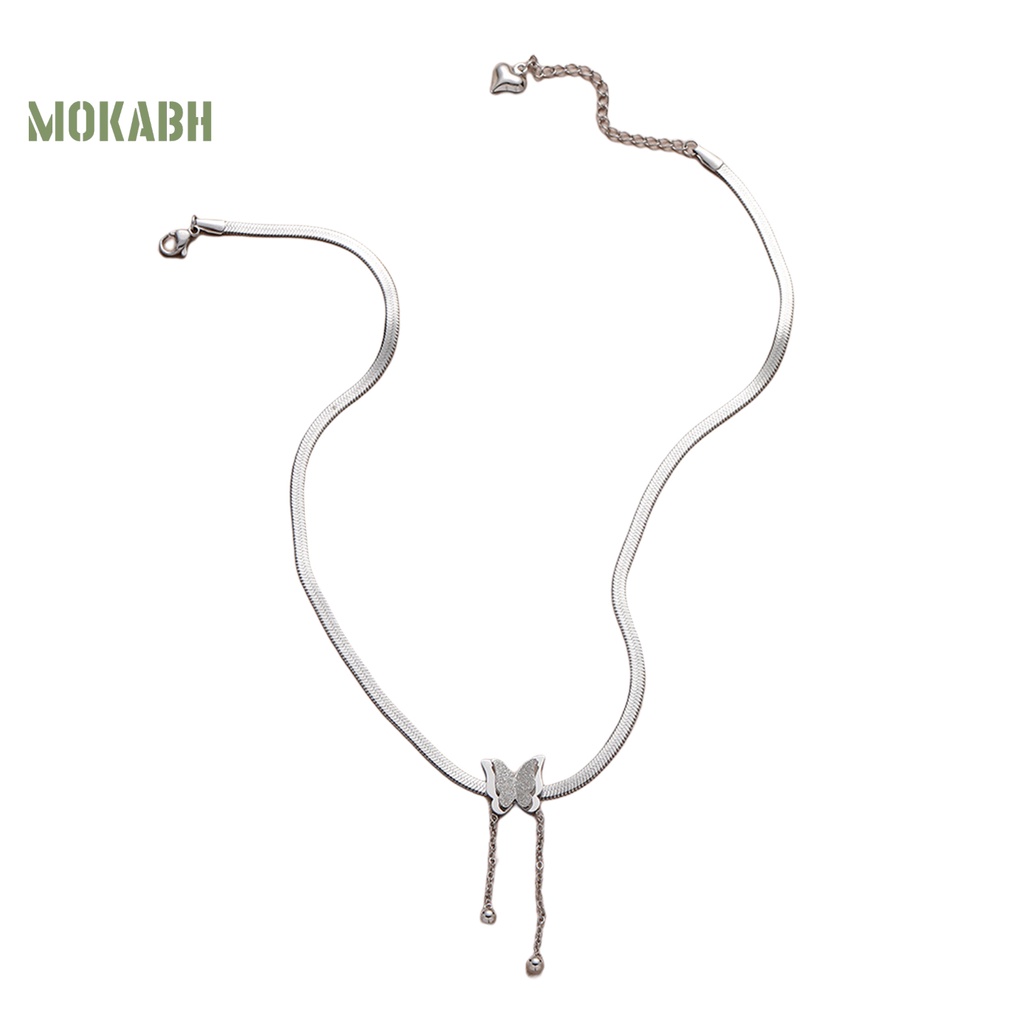 [Mới] Vòng cổ Mạ Điện Mặt Hình Bươm Bướm