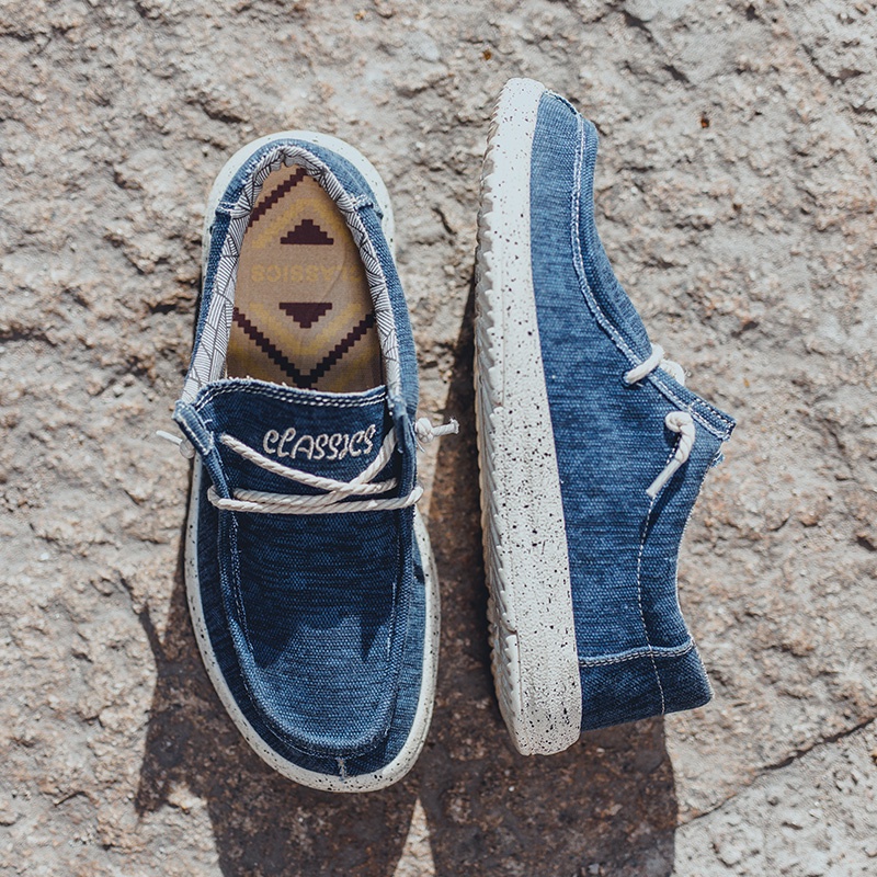 (size Us) Giày Lười Vải Siêu Nhẹ Cho Nam size 39-48