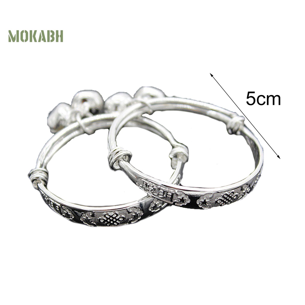 Vòng Đeo Tay Họa Tiết Dập Nổi Có Thể Điều Chỉnh Kích Cỡ Cho Bé