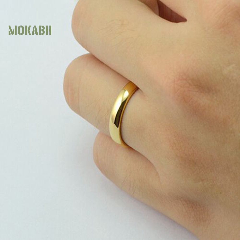 Nhẫn Trơn Bóng Cao Thiết Kế Đơn Giản Thời Trang Cho Nam Và Nữ