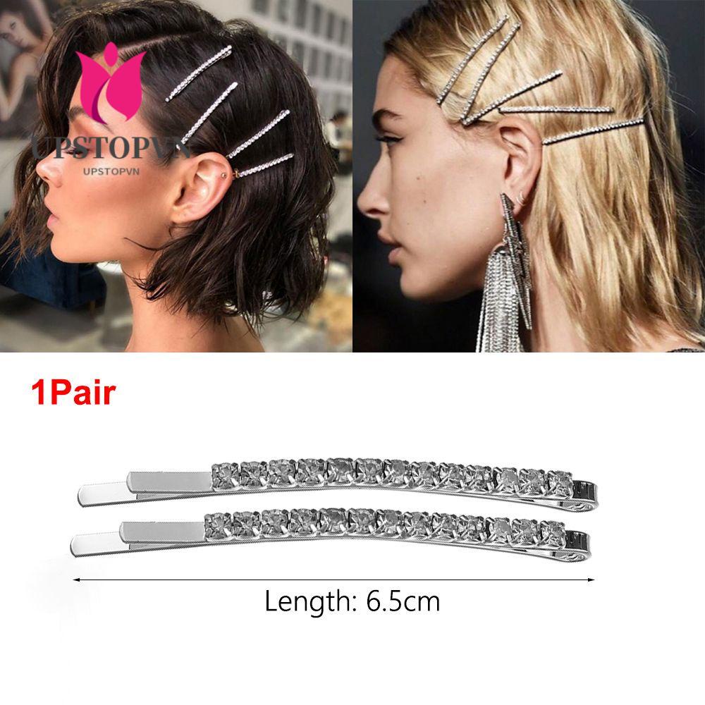 1 Cặp Nâng Cao UPSTOPVN|Kẹp Tóc Đính Đá Lấp Lánh Thời Trang Cho Nữ