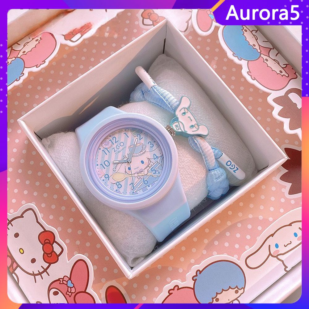 Đồng Hồ Thạch Anh Dạ Quang Chống Nước Hình Sanrio Joint Zgo Cinnamoroll Dễ Thương Chính Hãng Cho Học Sinh Nam Nữ