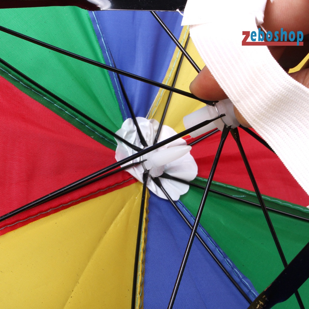 Dù Chống Thấm Nước Bằng Nylon Màu Sáng Để Đi Câu Cá Tiện Dụng