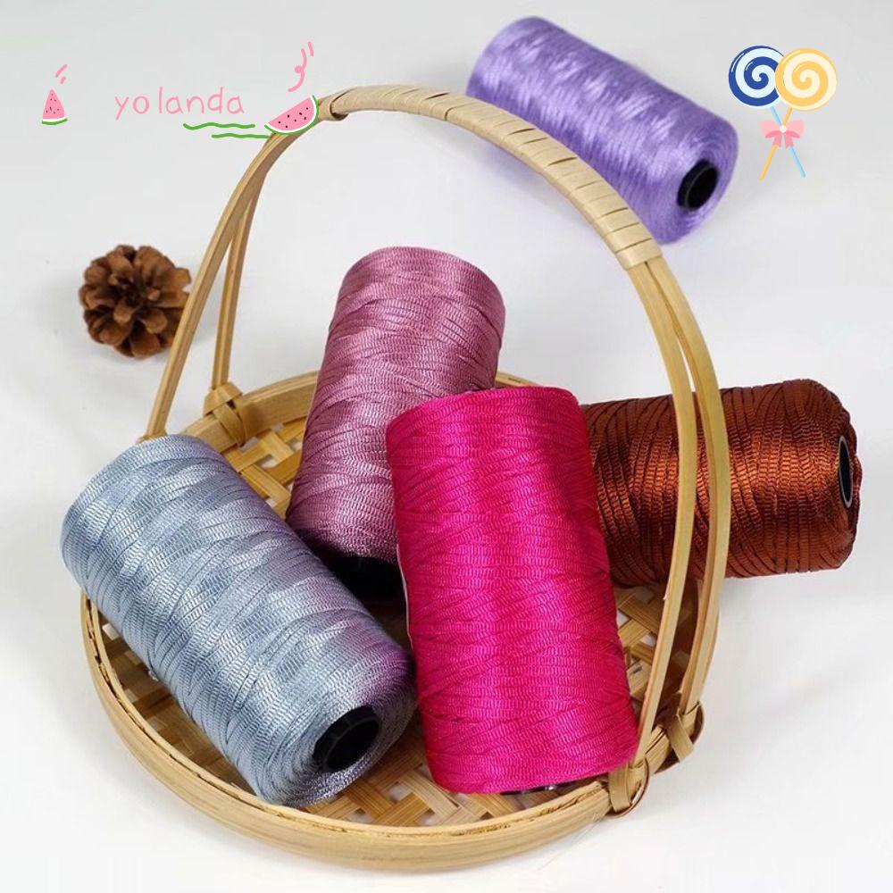 Cuộn Chỉ Lụa Lạnh Nhẹ Dùng Làm Đồ Thủ Công Mùa Hè Kiểu Mới