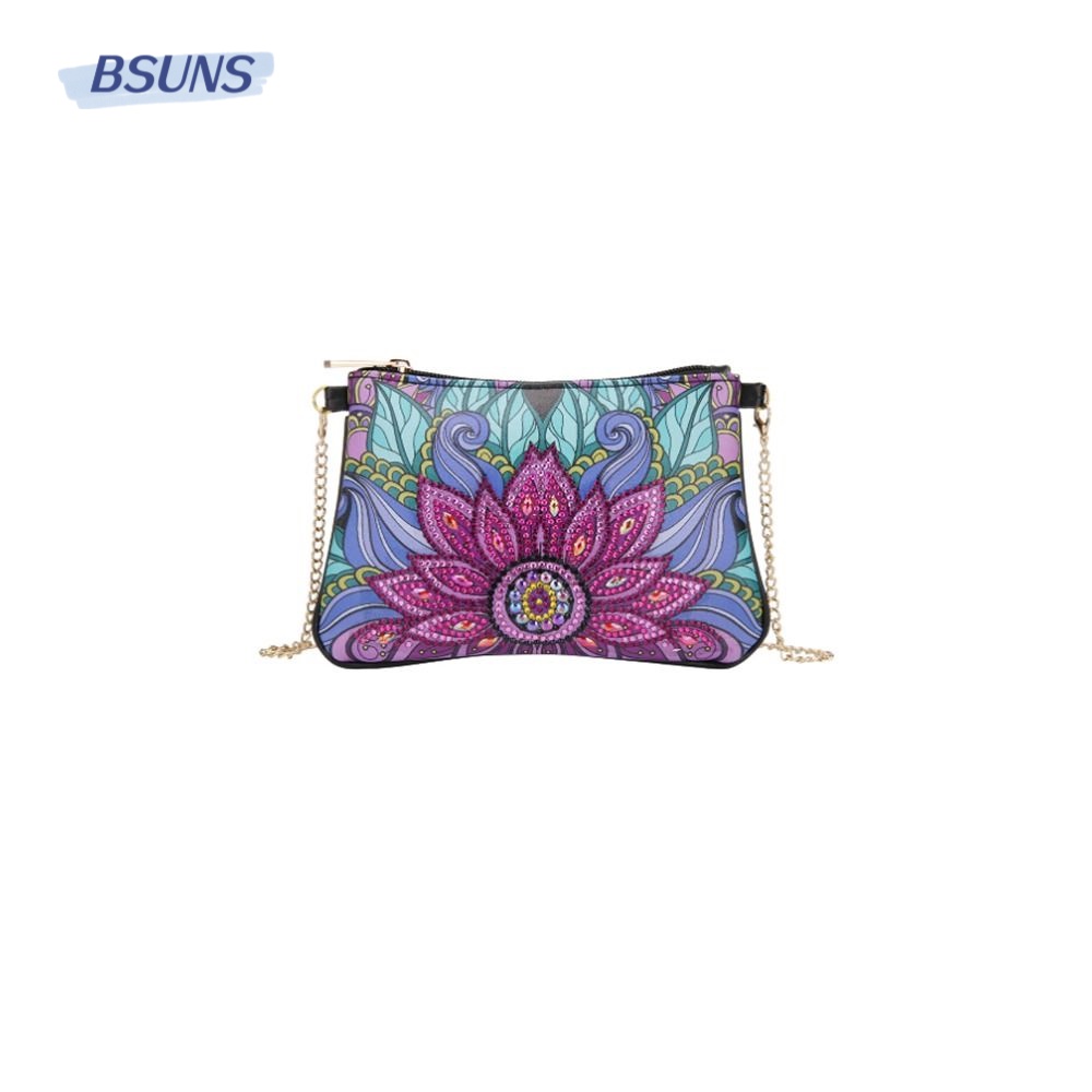 Bsuns Tranh Vẽ Hoa Ba Tư Làm Quà Tặng Thủ Công|Ví Cầm Tay Tự Làm Thiết Kế Dễ Thương