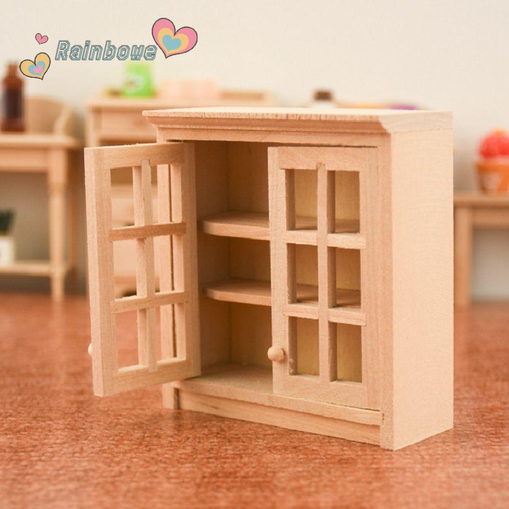 Mô Hình Tủ Cầu Vồng 7.3 * 3.3 * 8cm Tỉ Lệ 1: 12 Trang Trí Nhà Búp Bê