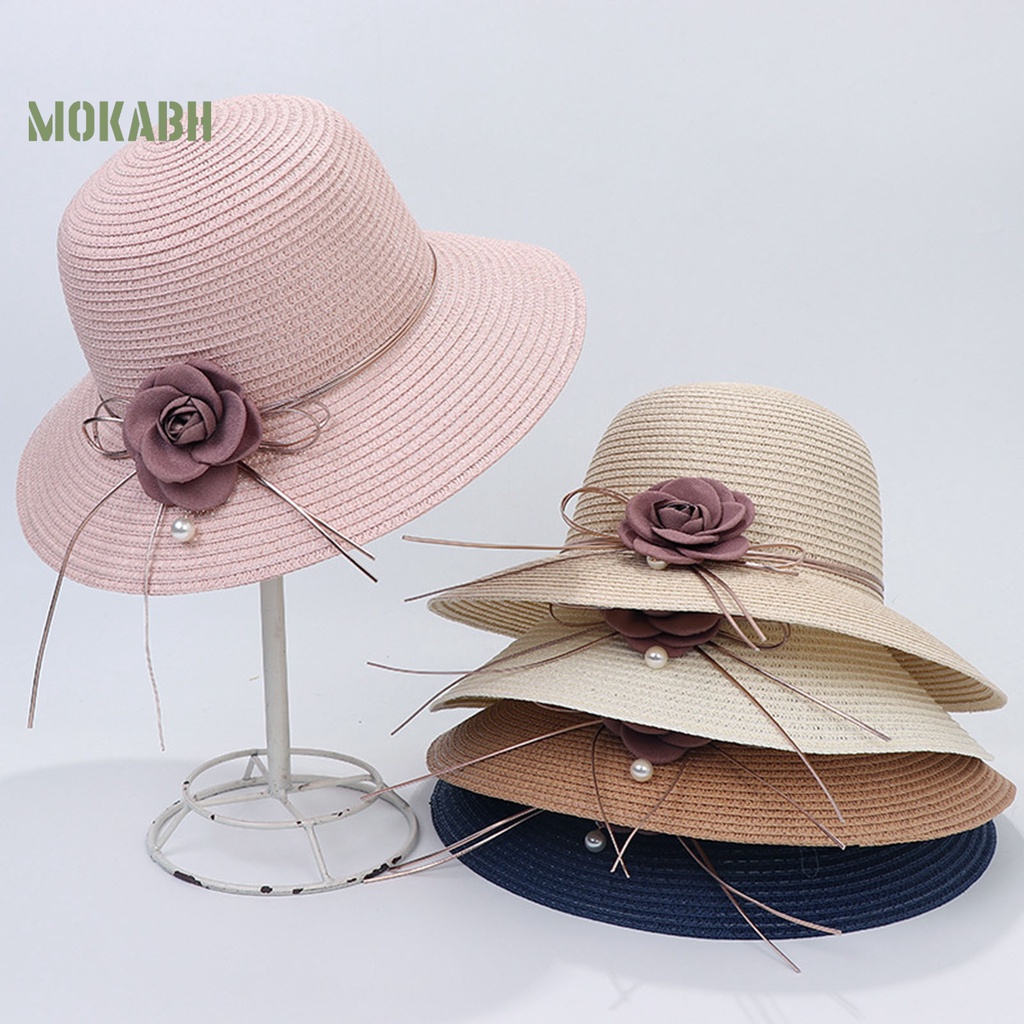 Nón Cối Màu Trơn Chống Tia UV Phong Cách Hàn Quốc Thời Trang Mùa Hè Cho Nữ