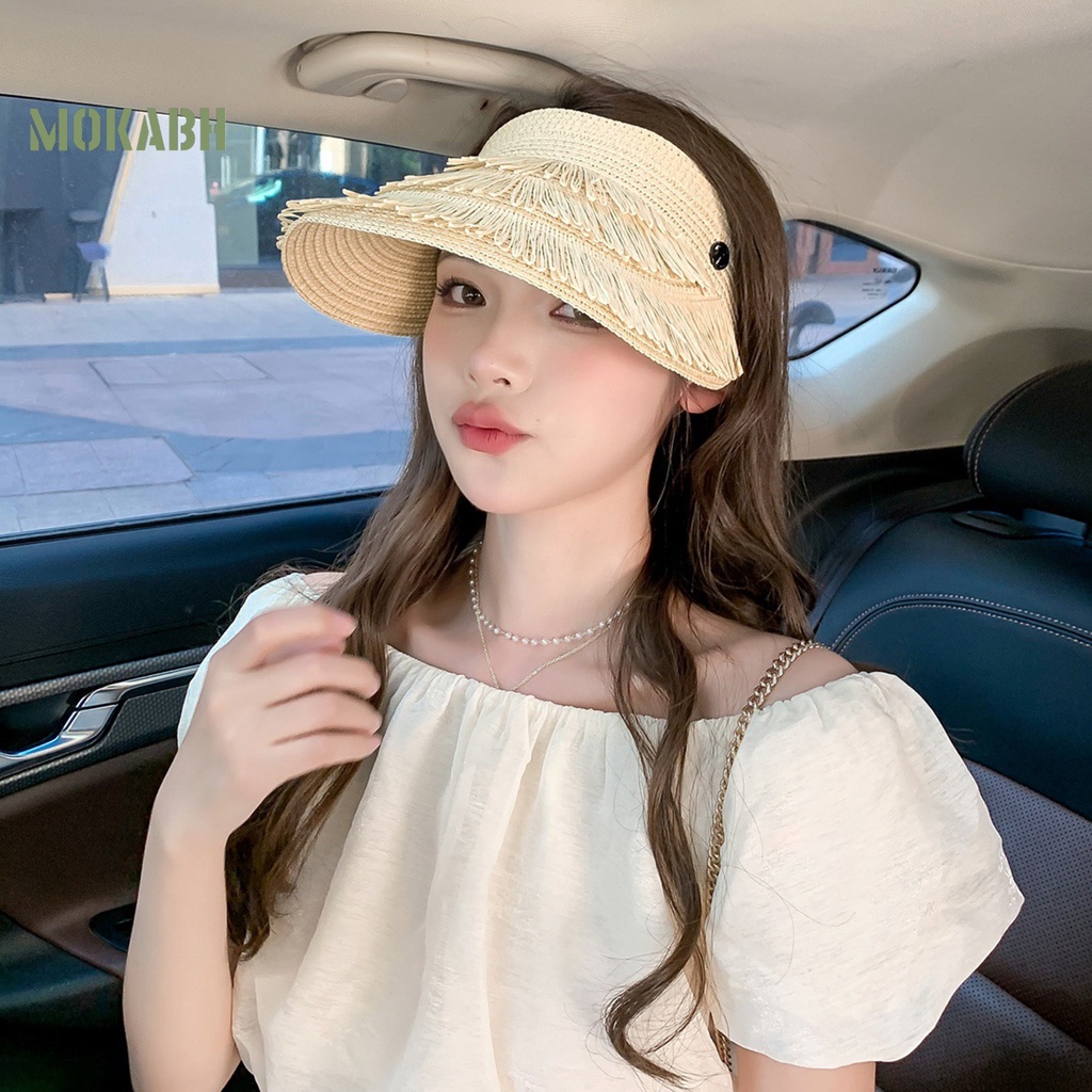 Nón Cối Rộng Vành Màu Trơn Chống Nắng Có Khóa Điều Chỉnh Được Thời Trang Cho Nữ