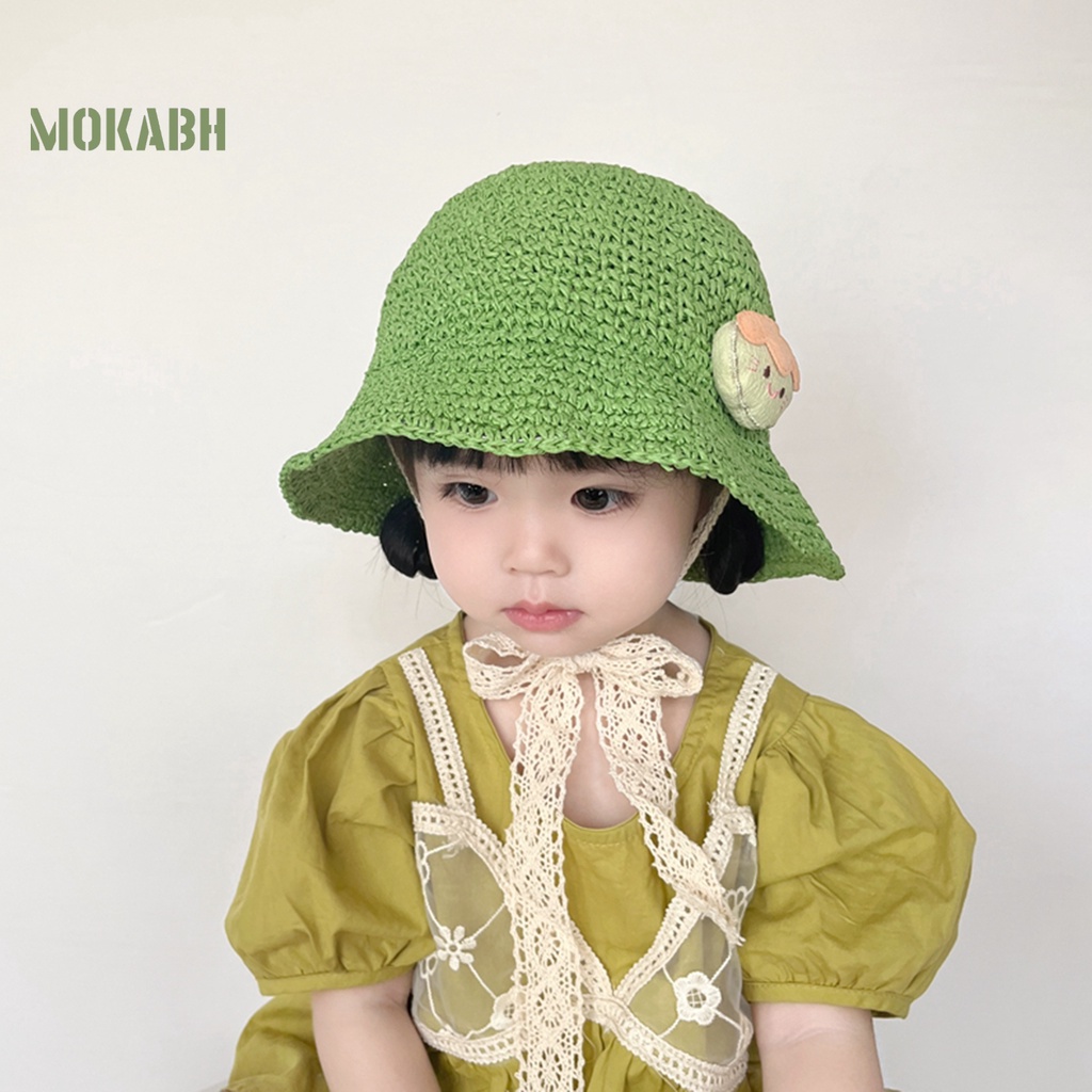 Nón Rộng Vành Mềm Mại Chống Nắng Họa Tiết Dâu Tây Dễ Thương Thời Trang Mùa Hè Cho Bé Gái