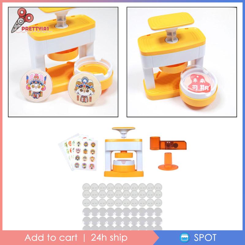 Máy Làm Nút Ghim / Gương / Móc Khóa Sinh Nhật DIY Prettyia1