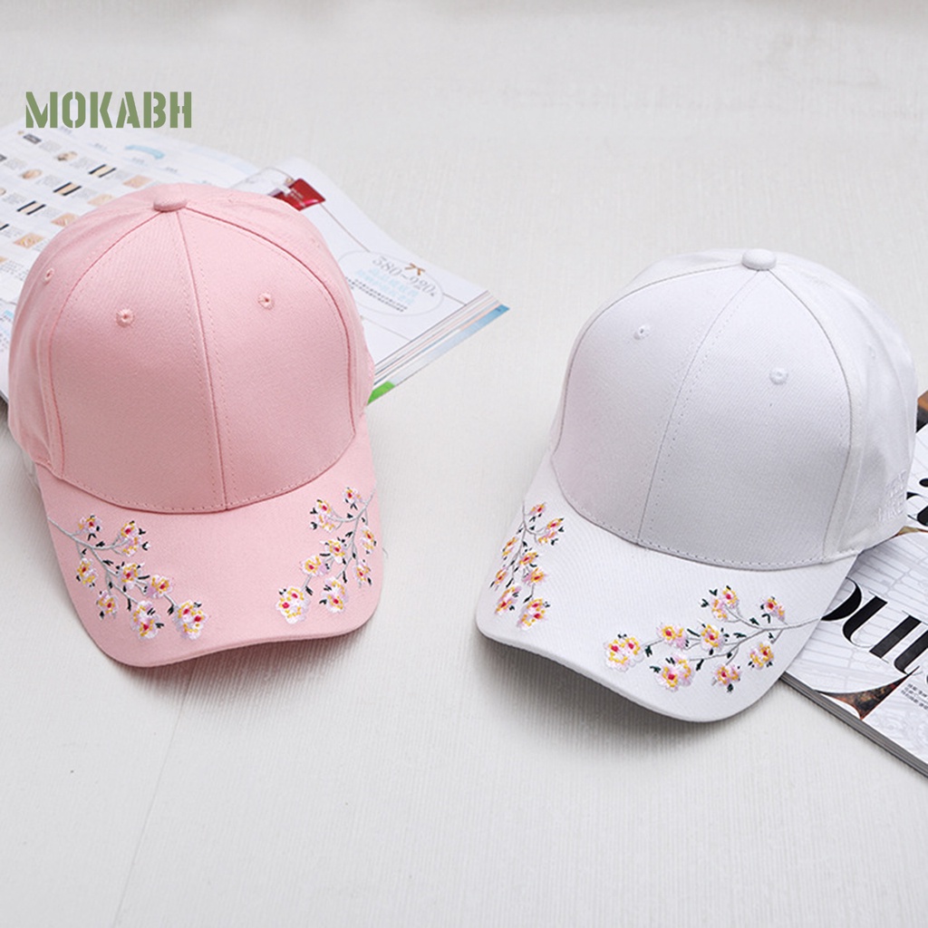 Abh Mũ Lưỡi Trai Họa Tiết Hoa Thêu Có Thể Giặt Lại Được