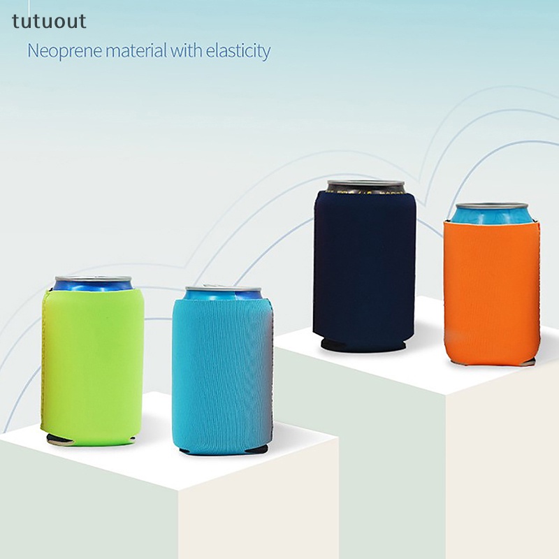 Vỏ Bọc Bình Nước / Lon Bia Chất Liệu Cao Su Tổng Hợp Tiện Dụng Mang Theo Du Lịch