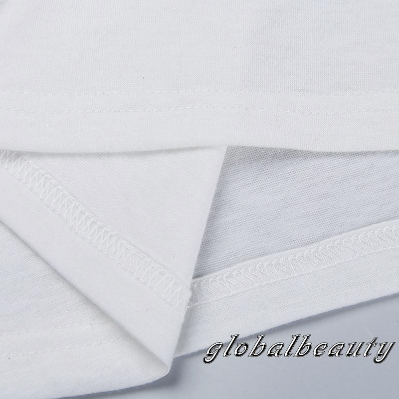 Áo Thun Tay Ngắn Cổ Tròn In Chữ Phong Cách Thời Trang Đường Phố Cho Nữ