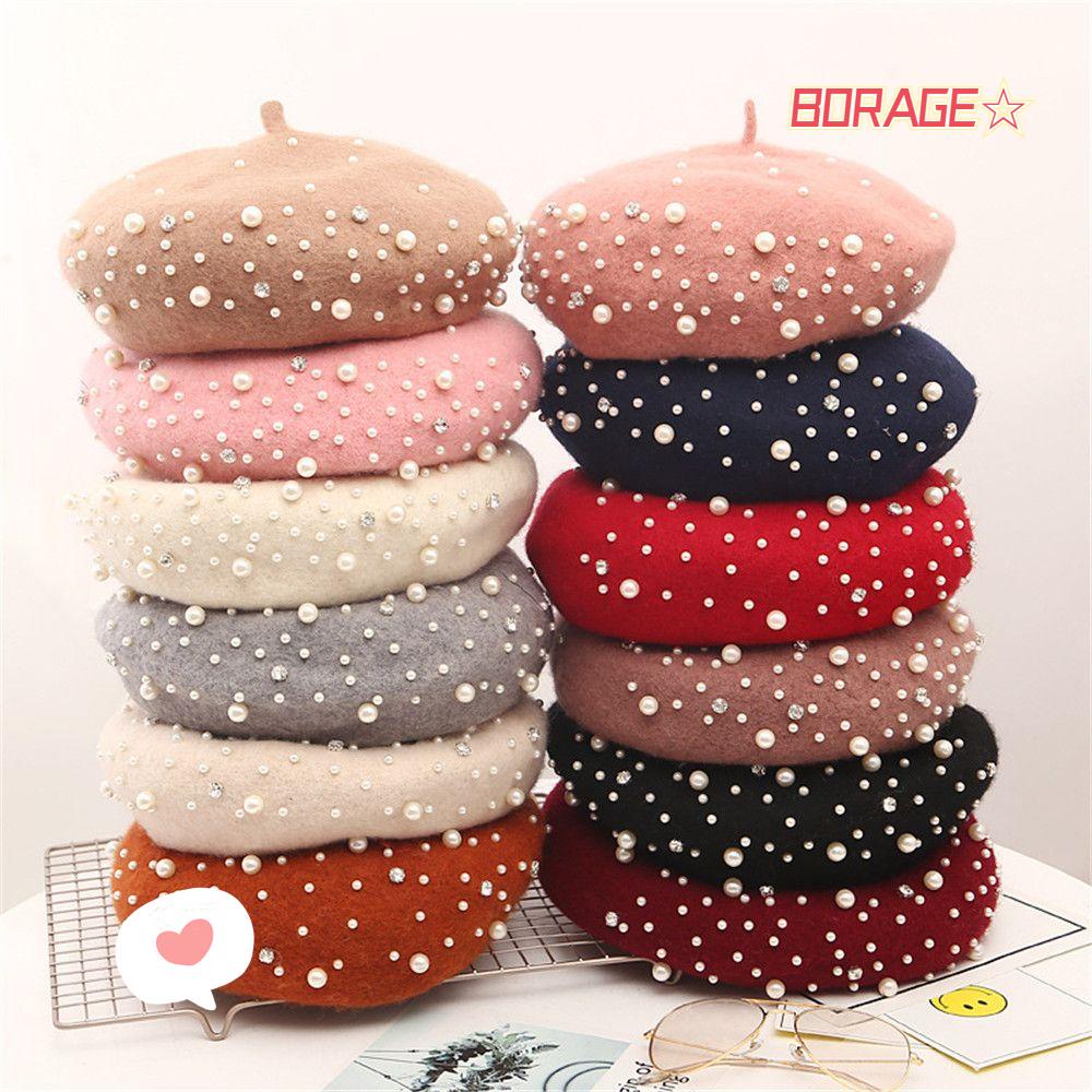 Mũ Beret Vải Nỉ Thời Trang Cho Nữ