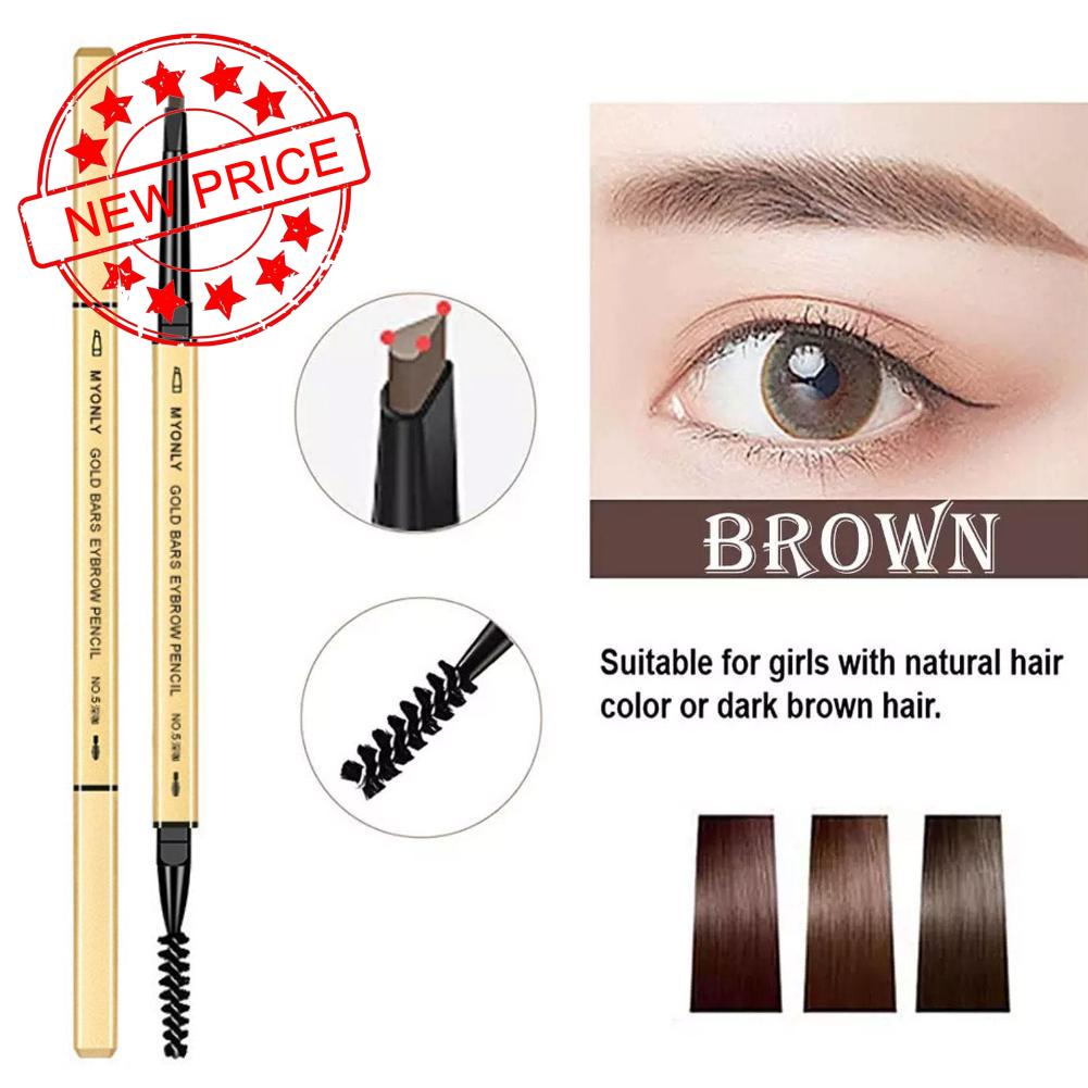 Bút Kẻ Lông Mày Hai Đầu Lâu Trôi Chống Thấm Nước 5 Màu Tùy Chọn A8L0