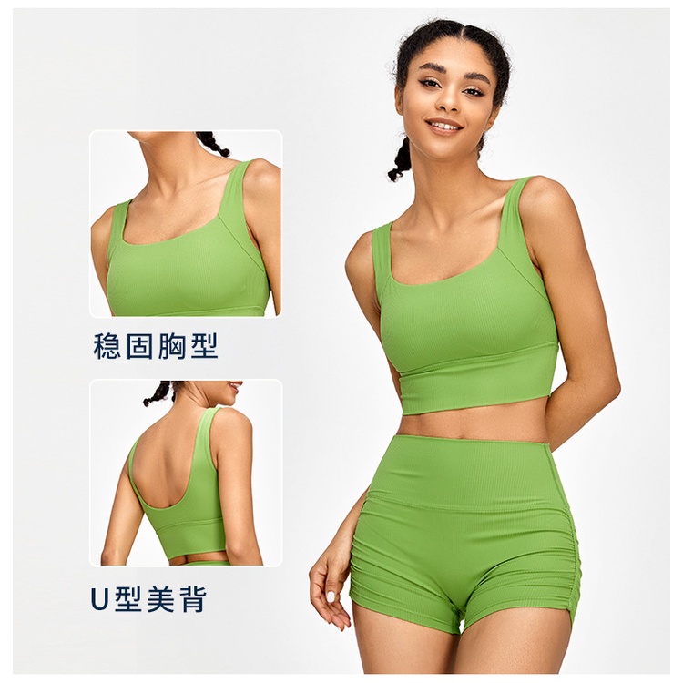 Bộ Trang Phục Thể Thao 2 Mảnh Áo Ngực Thể Thao Ôm Dáng Mau Khô