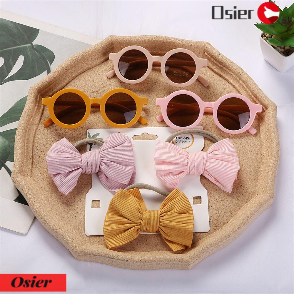 1 Bộ Kính Mát Tròn Co Giãn Thời Trang Đi Biển Cho Bé