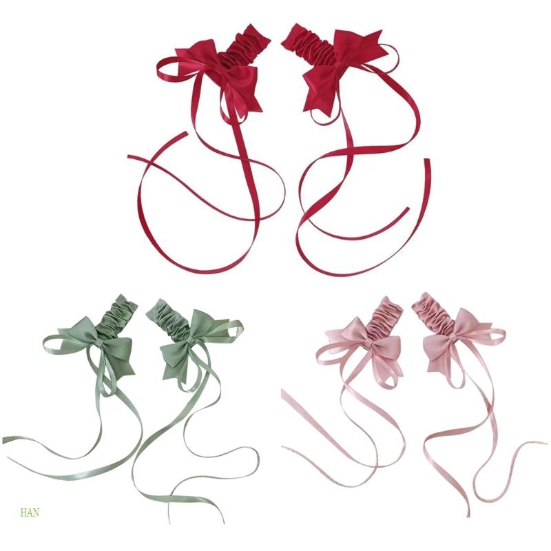 Kẹp Tóc Đính Nơ Tua Rua Phong Cách Lolita