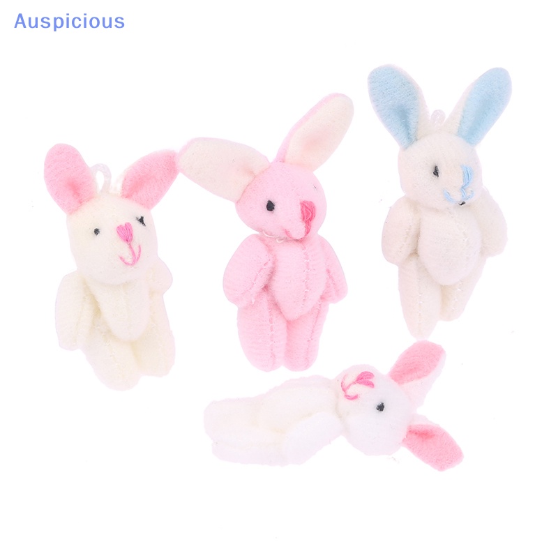 Thỏ Nhồi Bông Mềm Mại 4.5CM Treo Móc Khóa / Ba Lô / Túi Xách Trang Trí Nhà Búp Bê