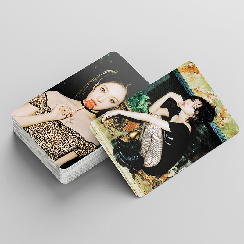 Aespa LOMO Card Set 55 Tấm Thẻ Ảnh Spicy Hình Nhóm Nhạc KPOP