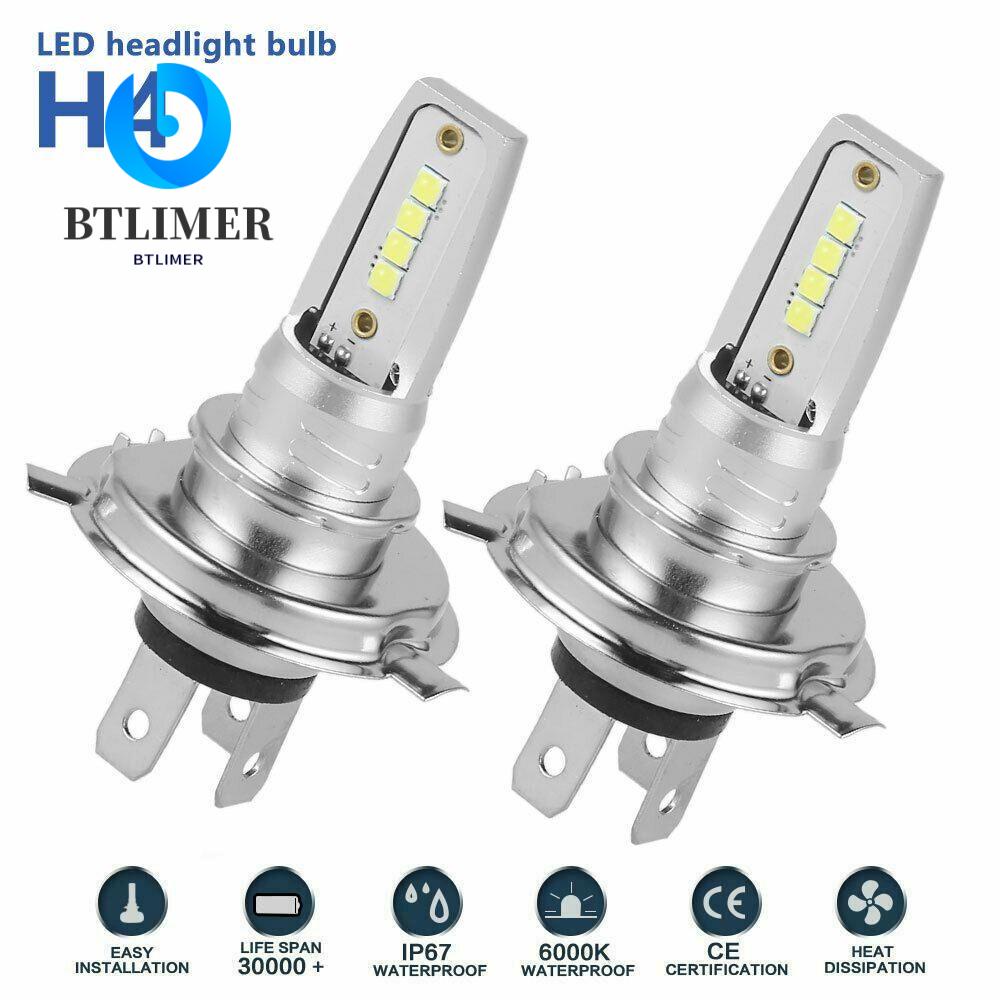 Bóng Đèn LED H4 80W 6000K Ánh Sáng Trắng Cho Xe Hơi