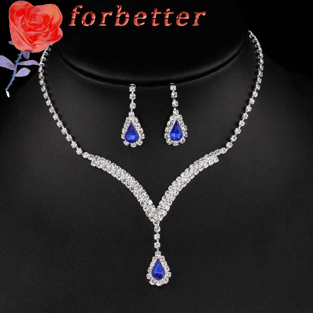 Bộ Khuyên Tai Hình Giọt Nước Đính Đá Lấp Lánh Phong Cách Hàn Quốc Sang Trọng