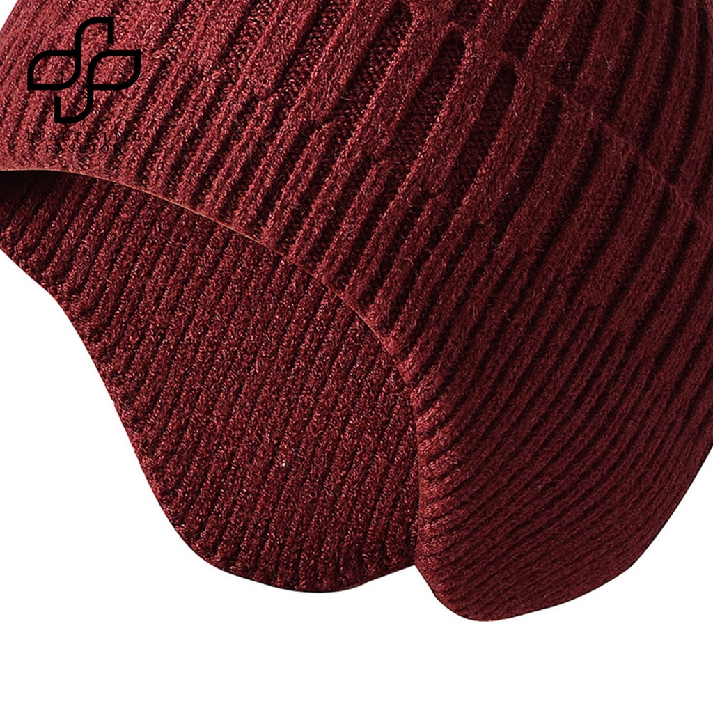 Nón Len Trùm Tai Giữ Ấm Màu Trơn Dành Cho Cặp Đôi