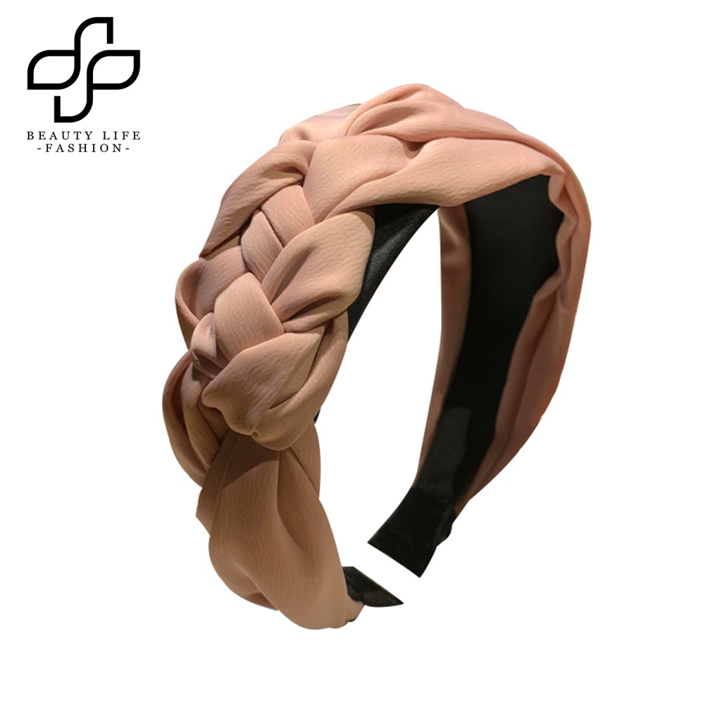 Băng Đô Xoắn Cài Tóc Bản Rộng Thời Trang Cho Nữ