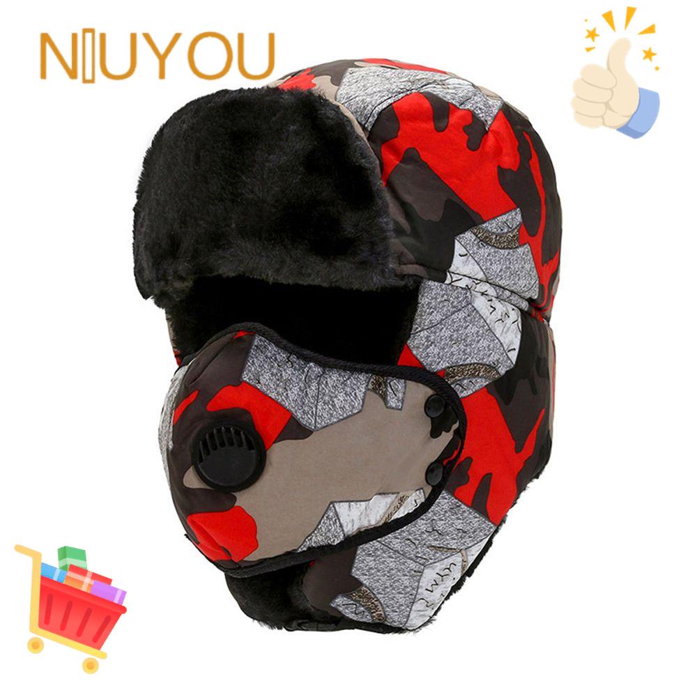 Mũ Bomber Giả Lông Thú Giữ Ấm Mùa Đông Phong Cách Nga