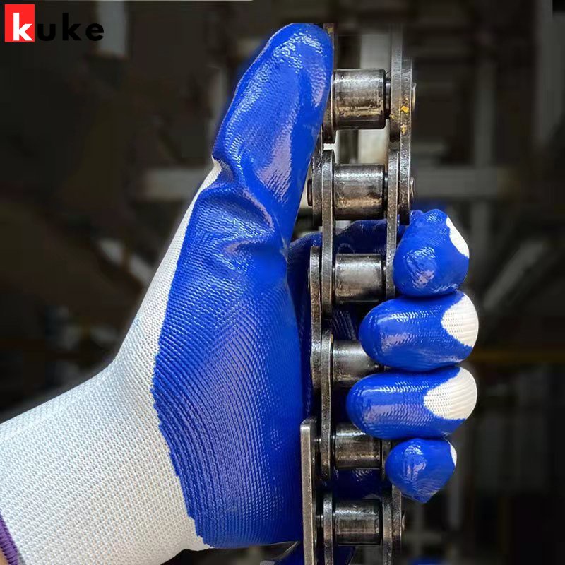 1 Đôi Găng Tay Cao Su Nitrile Bảo Vệ An Toàn Chống Trượt / Chống Thấm Nước Bền Bỉ
