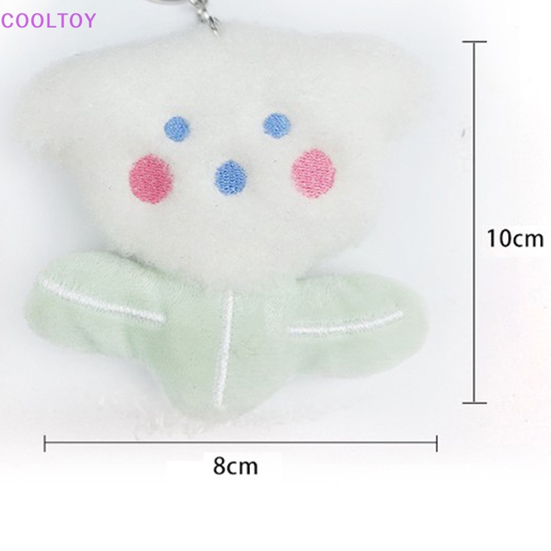 Móc Khóa Hình Gấu / Thỏ 3D Bằng Lông Nhung Dễ Thương Xinh Xắn