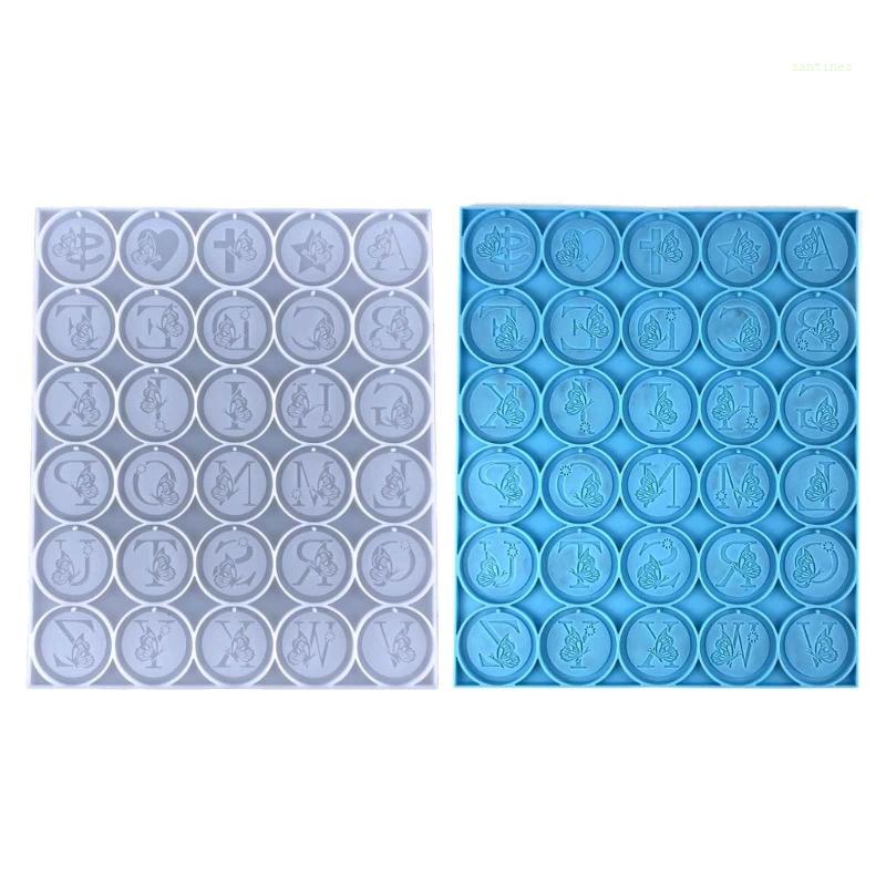 Khuôn Silicone Hình Tròn Làm Mặt Dây Chuyền / Móc Khóa