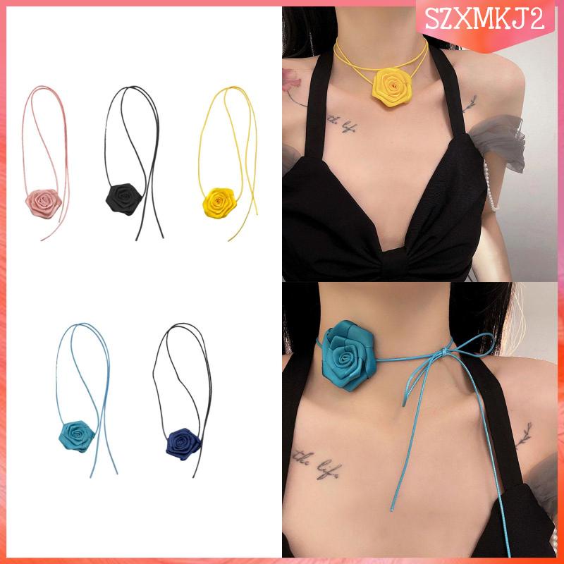 Vòng Cổ Choker Họa Tiết Hoa szxmkj2 Thời Trang Dự Tiệc