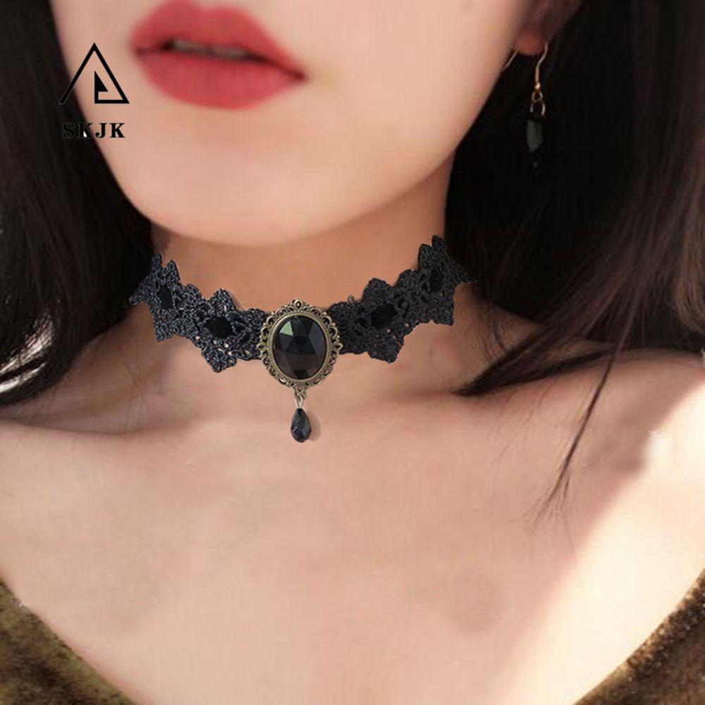 Vòng Cổ Ren Phong Cách Gothic Cho Nữ|Phụ Kiện Thời Trang Dễ Thương Bắt Mắt