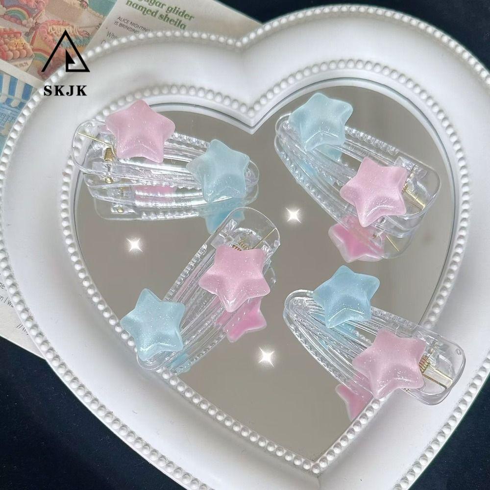 Kẹp Tóc Hình Ngôi Sao Bằng Nhựa Thời Trang Hàn Quốc Dành Cho Nữ Y2K